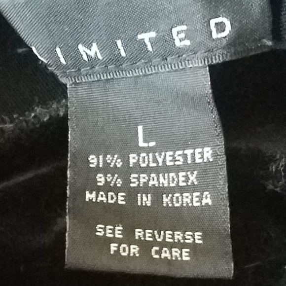 skirt black velvet, The Limited, maxi, size M - Picture 5 of 5